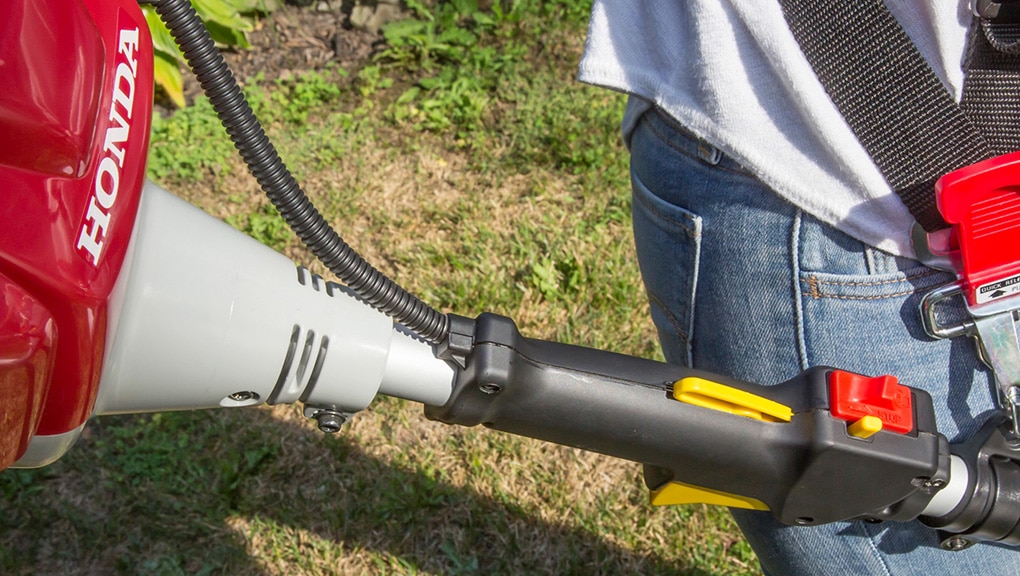 Close up of man holding handheld